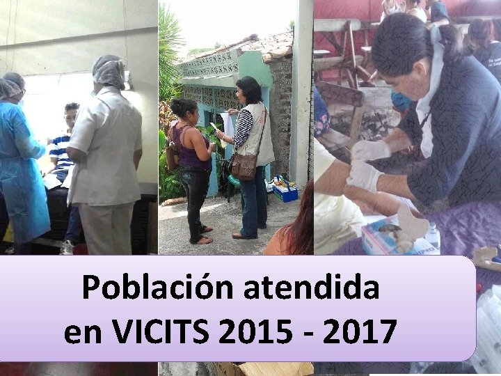 Población atendida en VICITS 2015 - 2017 