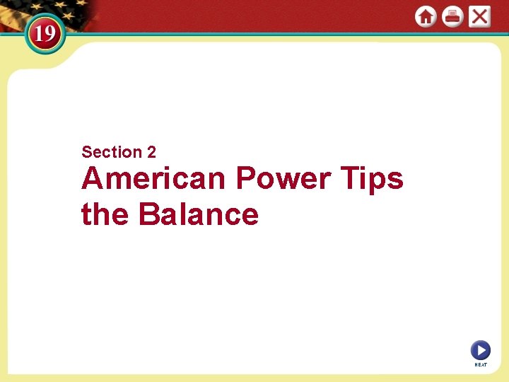 Section 2 American Power Tips the Balance NEXT 