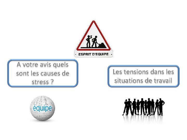 A votre avis quels sont les causes de stress ? Les tensions dans les A votre avis quels sont les causes de stress ? Les tensions dans les