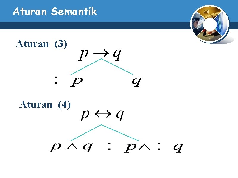 Aturan Semantik Aturan (3) Aturan (4) 