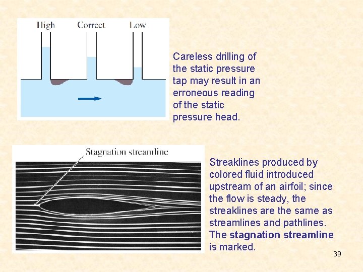 Careless drilling of the static pressure tap may result in an erroneous reading of