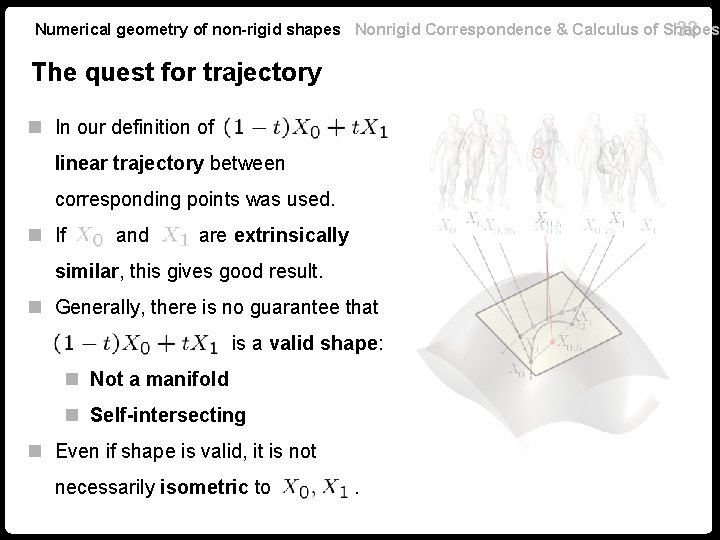 Numerical geometry of non-rigid shapes Nonrigid Correspondence & Calculus of Shapes 32 The quest Numerical geometry of non-rigid shapes Nonrigid Correspondence & Calculus of Shapes 32 The quest