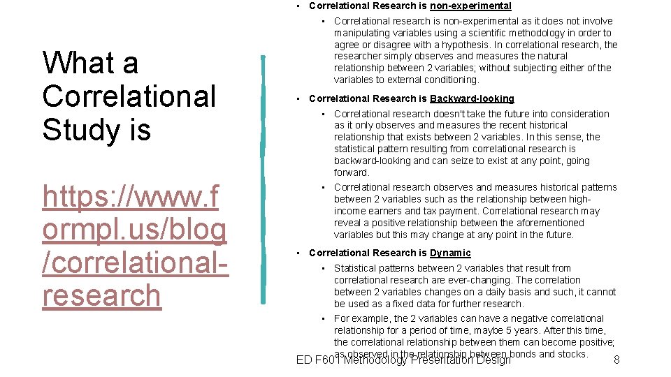 • Correlational Research is non-experimental What a Correlational Study is https: //www. f • Correlational Research is non-experimental What a Correlational Study is https: //www. f