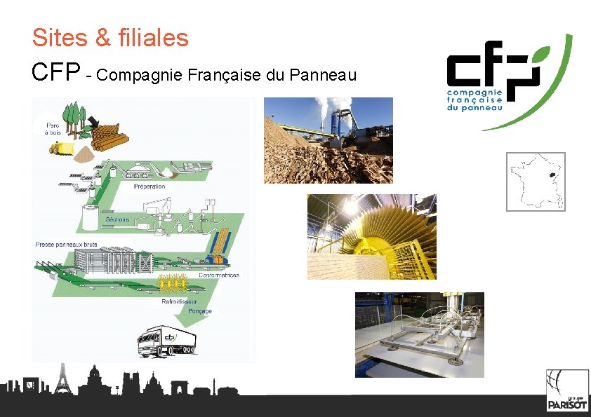 Sites & filiales CFP - Compagnie Française du Panneau 