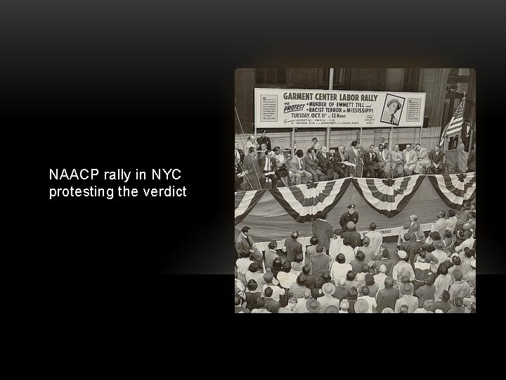 NAACP rally in NYC protesting the verdict 