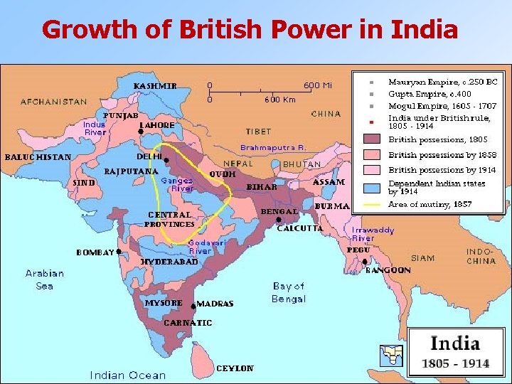 Growth of British Power in India 