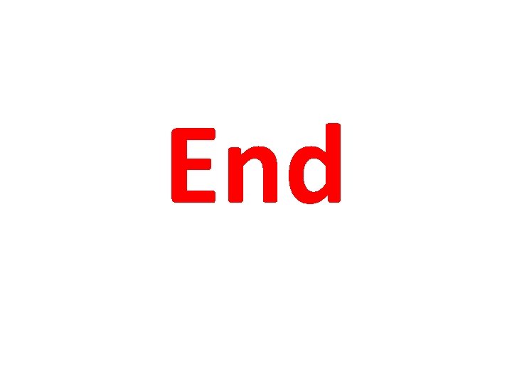 End 