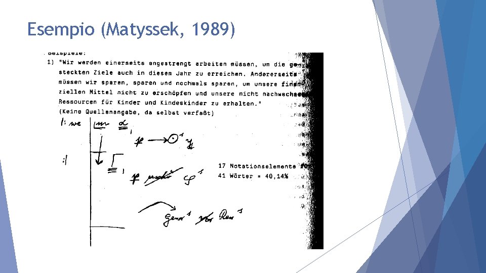 Esempio (Matyssek, 1989) 