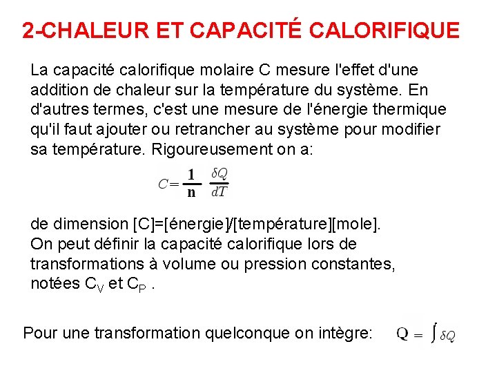 CHAPITRE 2 LES PRINCIPES DE LA THERMODYNAMIQUE 1 — free download