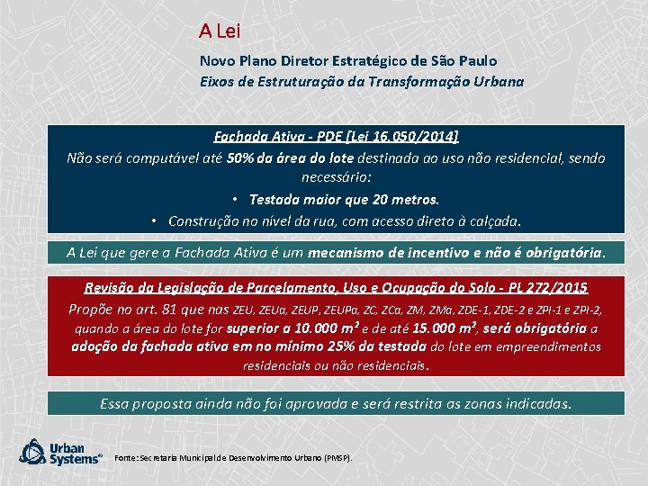 A Lei Novo Plano Diretor Estratégico de São Paulo Eixos de Estruturação da Transformação