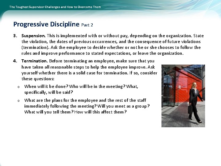 The Toughest Supervisor Challenges and How to Overcome Them Progressive Discipline Part 2 3.