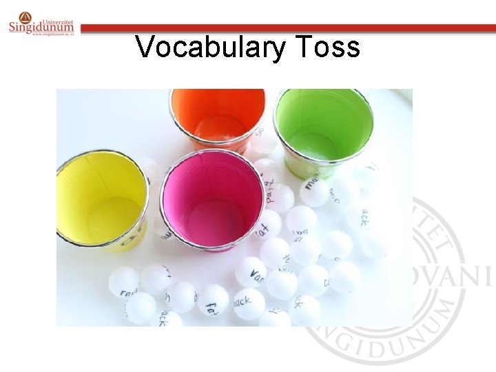 Vocabulary Toss 