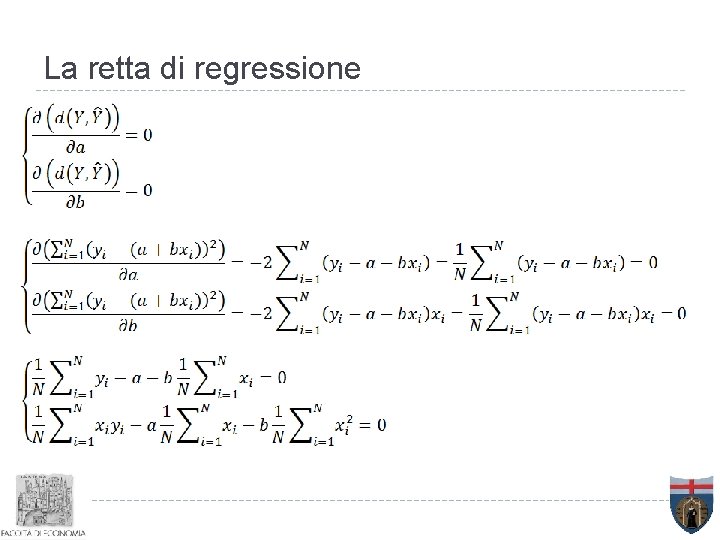 La retta di regressione 