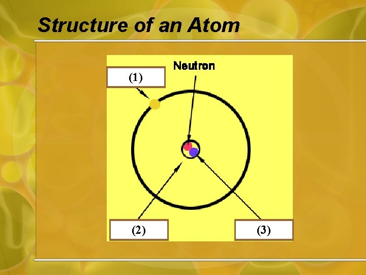 Structure of an Atom (1) (2) (3) 