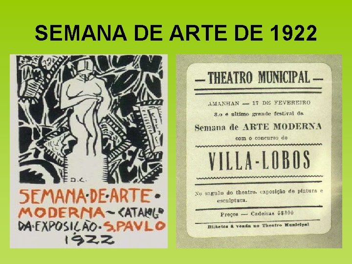 SEMANA DE ARTE DE 1922 