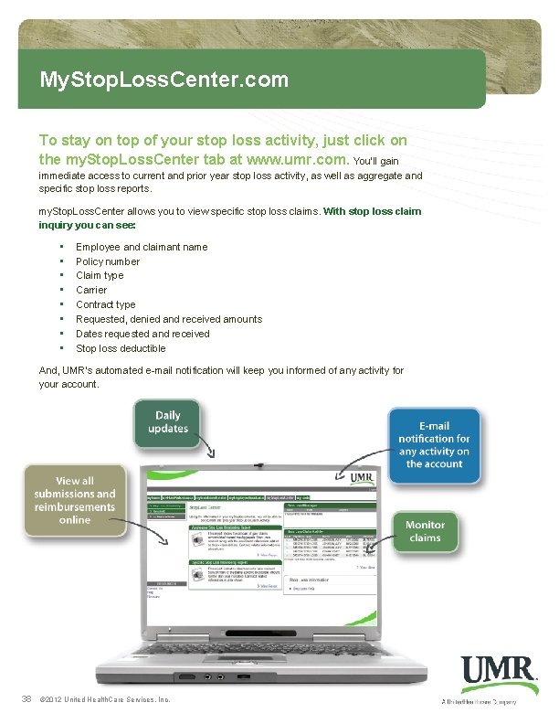 My. Stop. Loss. Center. com To stay on top of your stop loss activity, My. Stop. Loss. Center. com To stay on top of your stop loss activity,