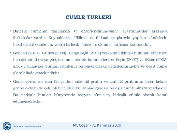 Karadeniz Teknik Üniversitesi Uzaktan Eğitim Uygulama ve Araştırma Merkezi Karadeniz Teknik Üniversitesi İş Güvenliği