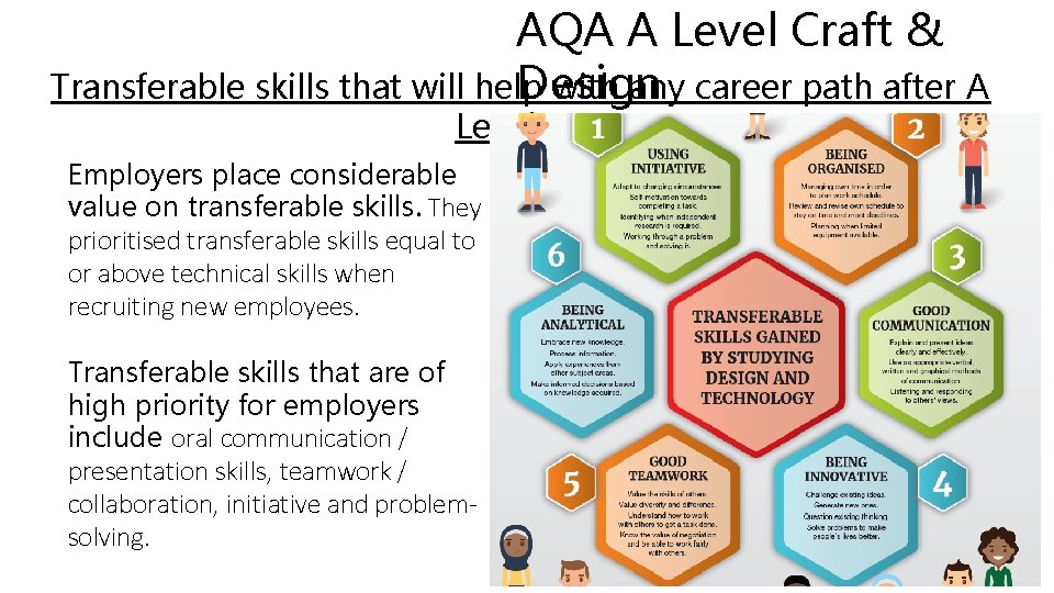 AQA A Level Craft & Design Transferable skills that will help with any career AQA A Level Craft & Design Transferable skills that will help with any career