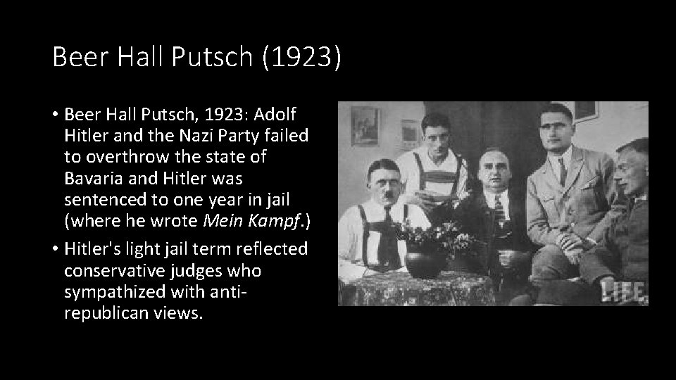 Beer Hall Putsch (1923) • Beer Hall Putsch, 1923: Adolf Hitler and the Nazi