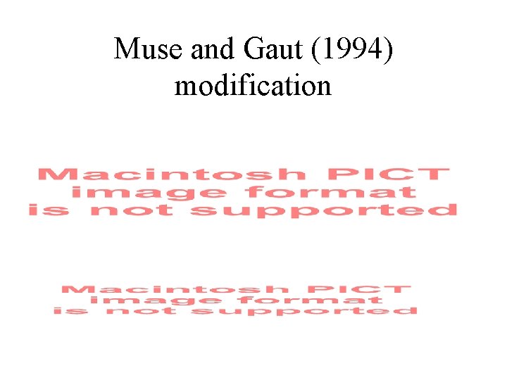 Muse and Gaut (1994) modification 