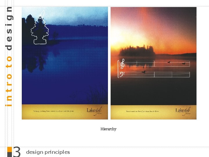 intro to design Hierarchy design principles 