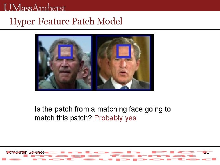 Hyper-Feature Patch Model Is the patch from a matching face going to match this