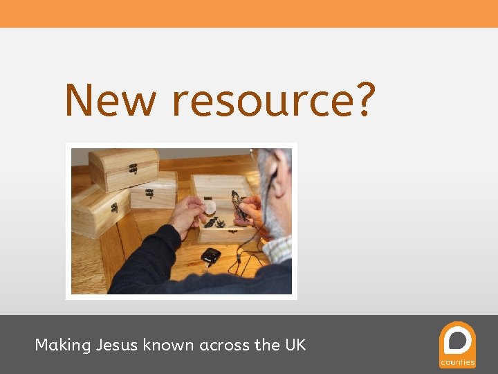 New resource? Making Jesus known across the UK 