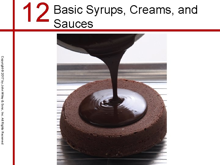12 Basic Syrups, Creams, and Sauces Copyright © 2017 by John Wiley & Sons,