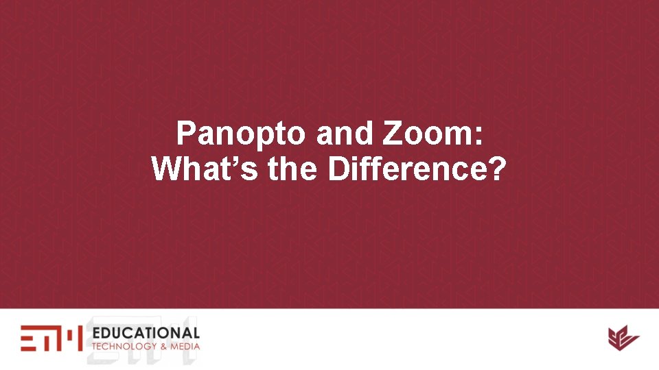 Panopto and Zoom: What’s the Difference? 