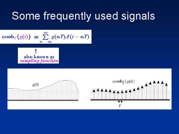 Some frequently used signals 