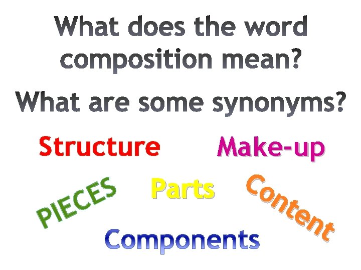 Structure E I P S E C Make-up C on Parts te nt 