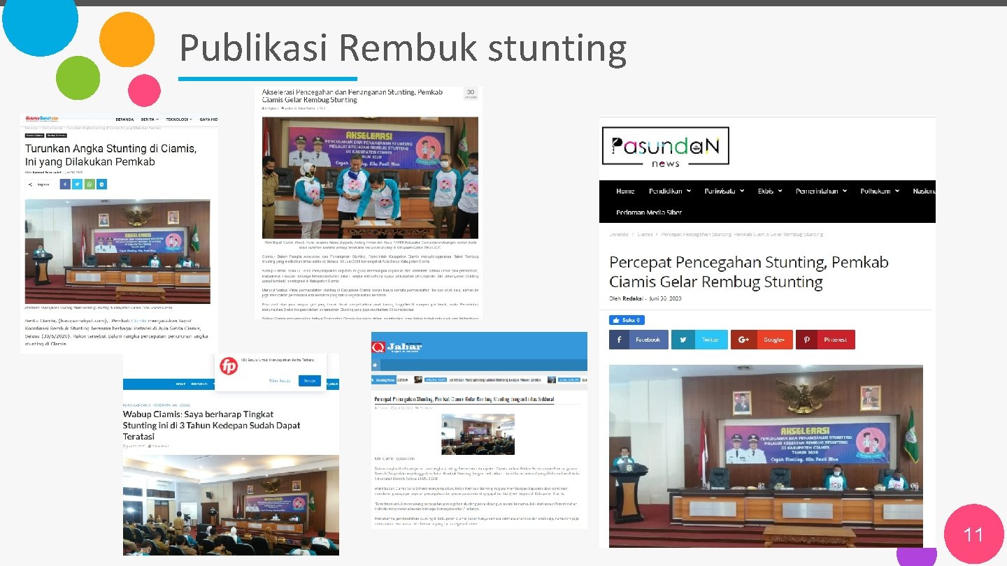 Publikasi Rembuk stunting The Power of Power. Point | thepopp. com 11 