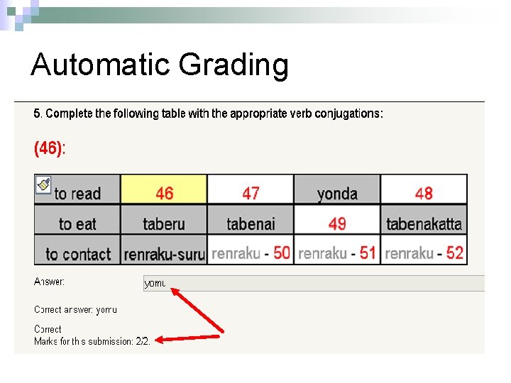 Automatic Grading 