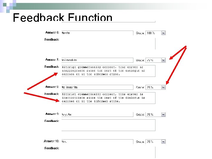 Feedback Function 