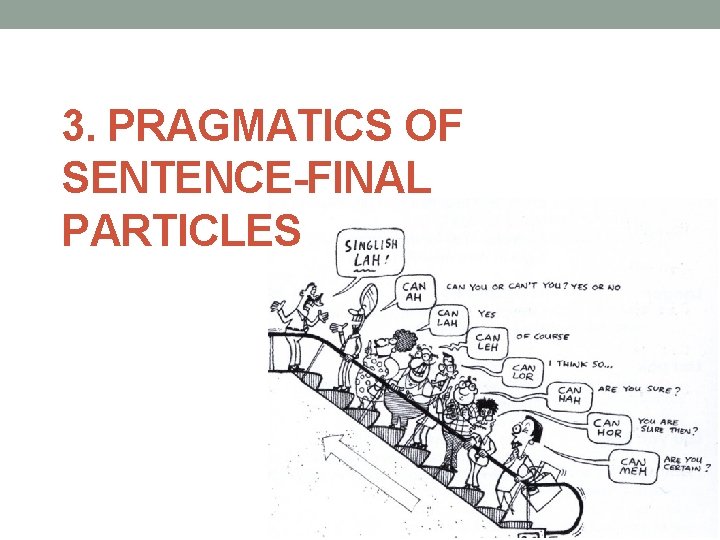 3. PRAGMATICS OF SENTENCE-FINAL PARTICLES 