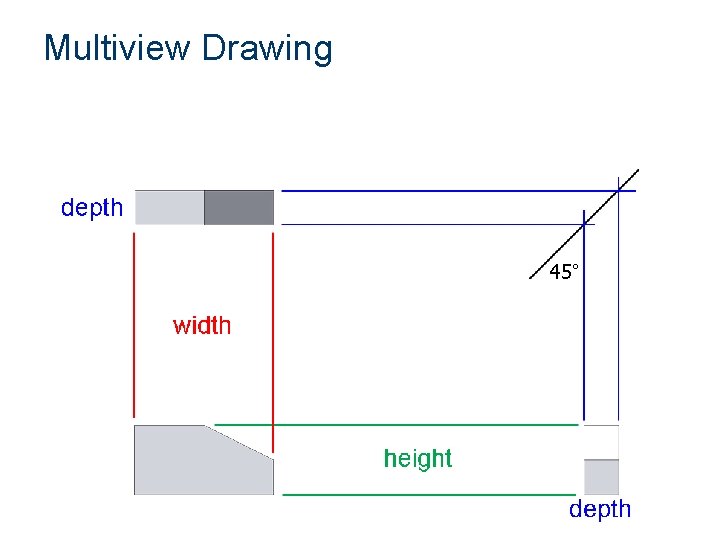 Multiview Drawing 45° 
