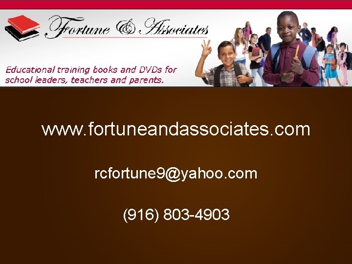 www. fortuneandassociates. com rcfortune 9@yahoo. com (916) 803 -4903 