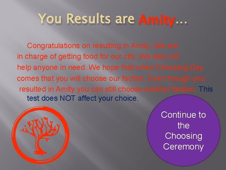 You Results are Amity … Congratulations on resulting in Amity. We are in charge You Results are Amity … Congratulations on resulting in Amity. We are in charge