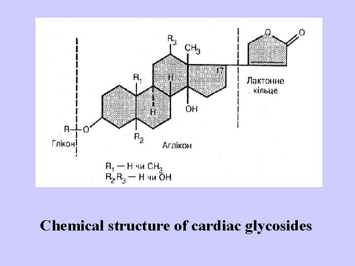 Chemical structure of cardiac glycosides 