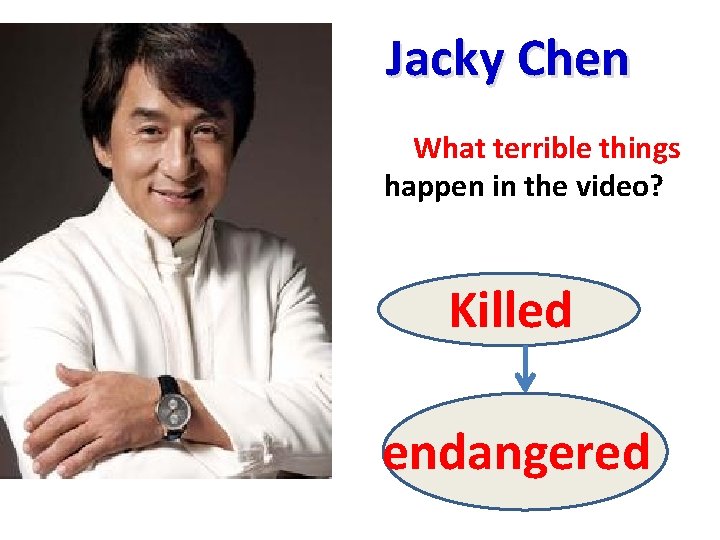 Jacky Chen What terrible things happen in the video? Killed endangered Jacky Chen What terrible things happen in the video? Killed endangered