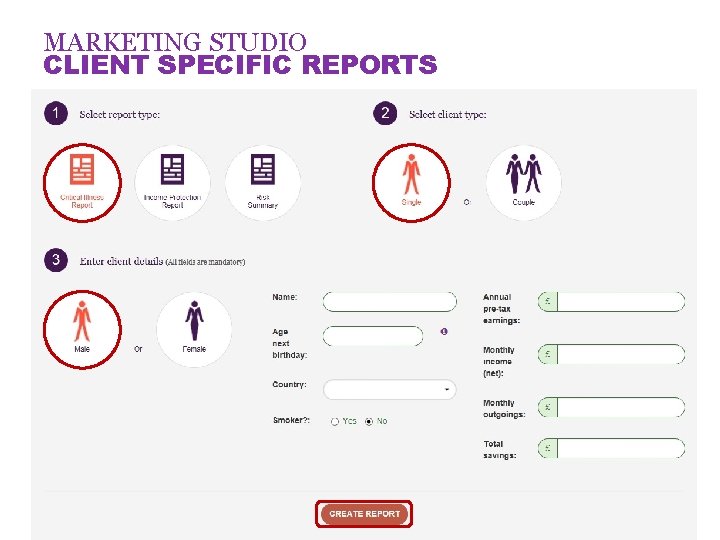 MARKETING STUDIO CLIENT SPECIFIC REPORTS 