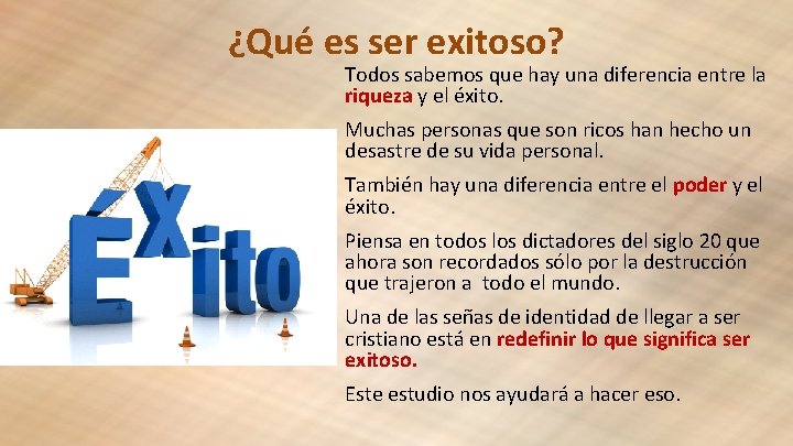 ¿Qué es ser exitoso? Todos sabemos que hay una diferencia entre la riqueza y
