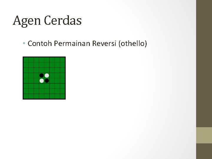 Agen Cerdas • Contoh Permainan Reversi (othello) 