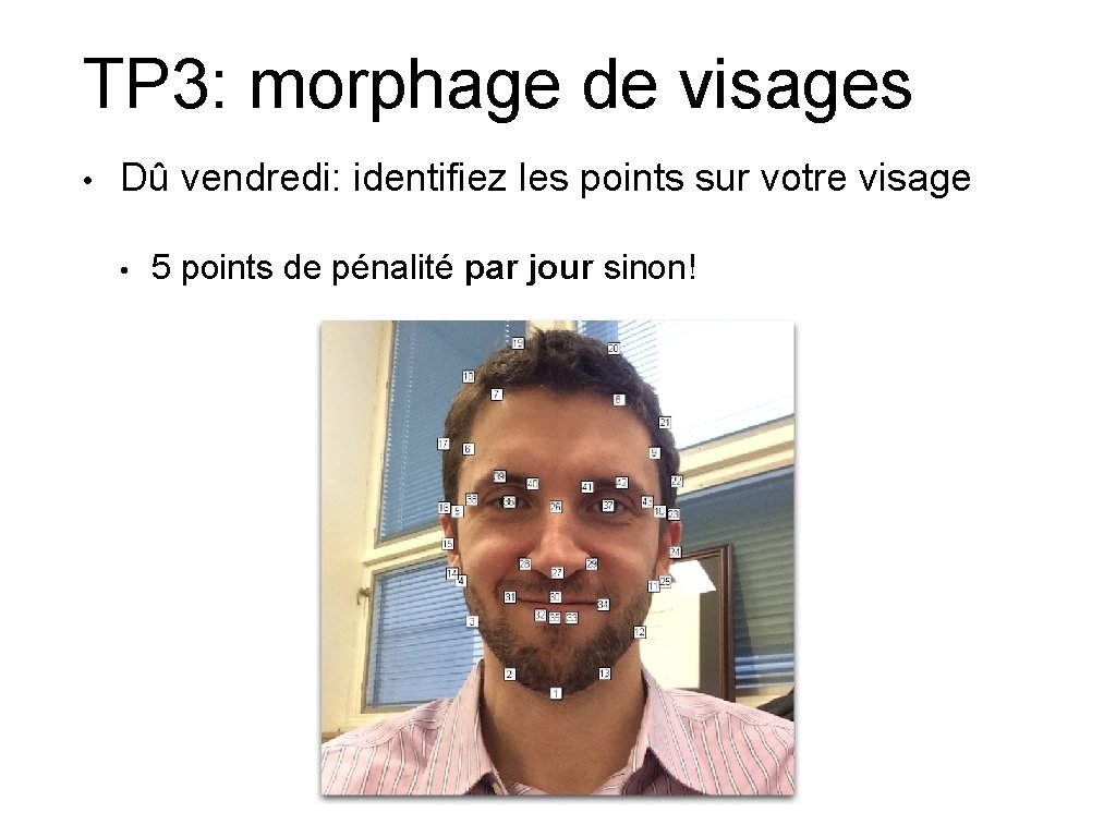 TP 3: morphage de visages • Dû vendredi: identifiez les points sur votre visage