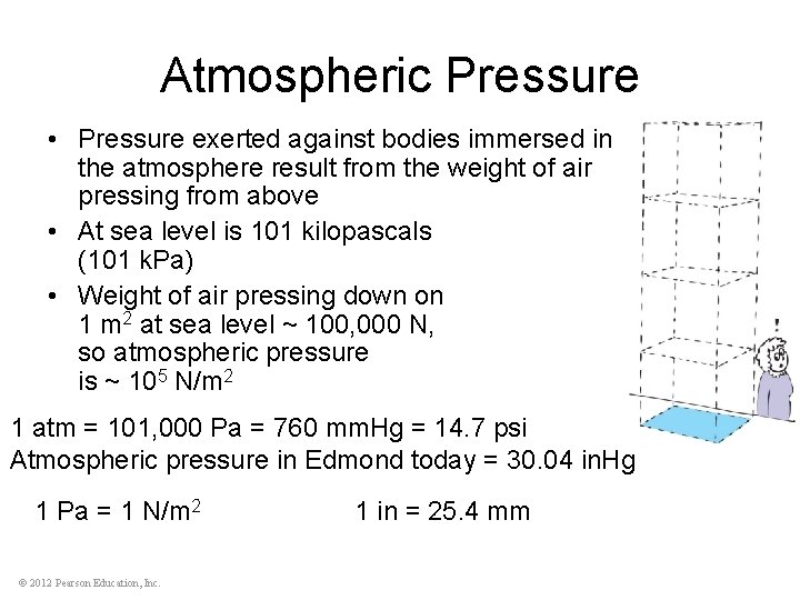 Atmospheric Pressure • Pressure exerted against bodies immersed in the atmosphere result from the