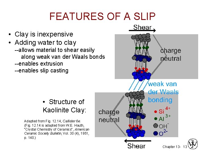 FEATURES OF A SLIP • Clay is inexpensive • Adding water to clay --allows FEATURES OF A SLIP • Clay is inexpensive • Adding water to clay --allows