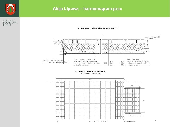 Aleja Lipowa – harmonogram prac 6 