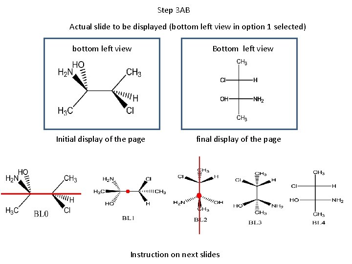 Step 3 AB Actual slide to be displayed (bottom left view in option 1 Step 3 AB Actual slide to be displayed (bottom left view in option 1