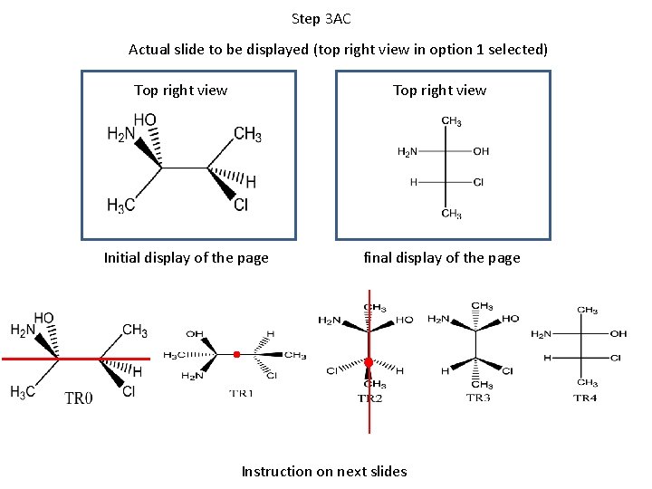 Step 3 AC Actual slide to be displayed (top right view in option 1 Step 3 AC Actual slide to be displayed (top right view in option 1