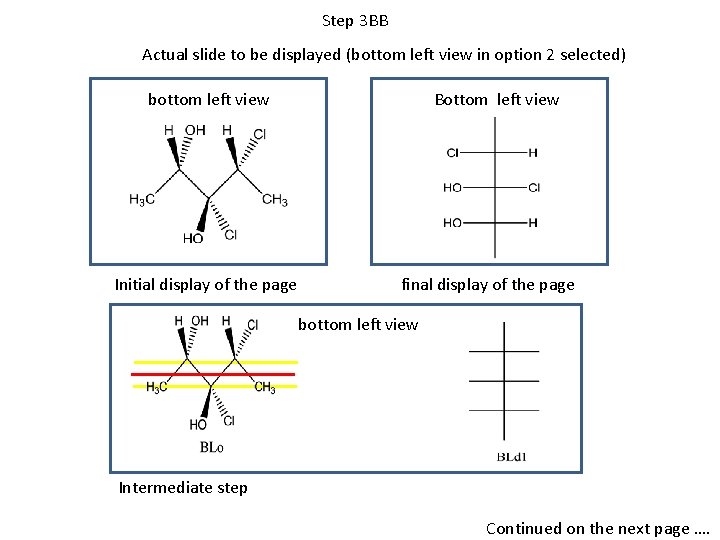 Step 3 BB Actual slide to be displayed (bottom left view in option 2 Step 3 BB Actual slide to be displayed (bottom left view in option 2